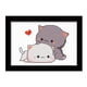 thumbnail image 4 of (1264) Hilo Algodón Ecológico 11CT 3 Hebras 25*20CM Pareja Gato 2 Punto Cruz Serie Dibujos Animados Tela Hecha A Mano Kit Bordado DIY (instrucciones en Inglés), 4 of 9