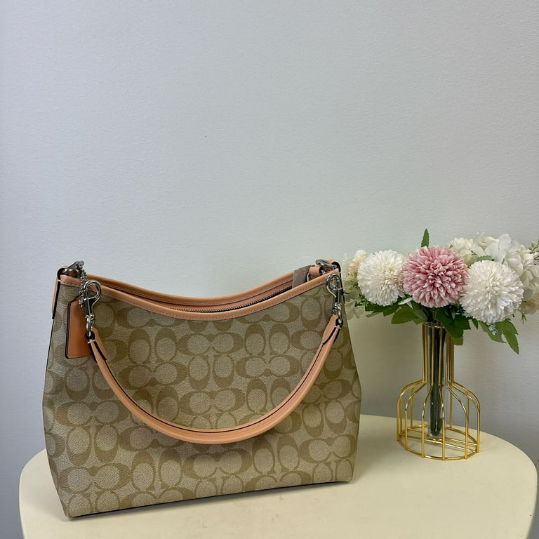 Coach signature canvas shoulder bag hotsell
