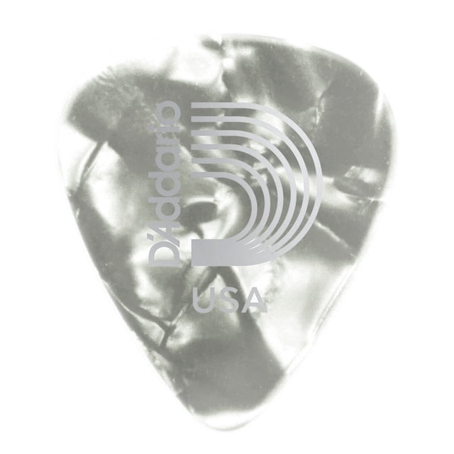 Planet Waves 1CWP2-100 White Pearl Celluloid Guitar Picks - 100 Pack - Light