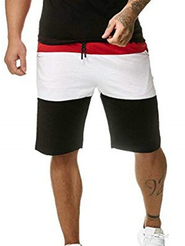 drawstring track shorts
