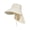 Beige, variant on HONHUZH Summer Hats Womens Large Brim Sun Hat With Detachable Chin Strap Summer Outdoor Beach Hat