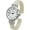 White, variant on Collections Women's Quartz 31mm Round Case Multicolor Acrylic Cuff Bangle Watch (Navy)