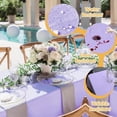 thumbnail image 2 of 8 Pack Lavender Tablecloths 70 x 120 Inch for 6ft or 8ft Rectangle Tables - Rectangular Bulk Linen Polyester Fabric Washable Cloth Cover for Wedding Reception Banquet Birthday Party, 2 of 7