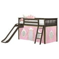 thumbnail image 3 of Low Loft With Easy Slide & Light Pink & Gold Princess Curtain, Clay, 3 of 10
