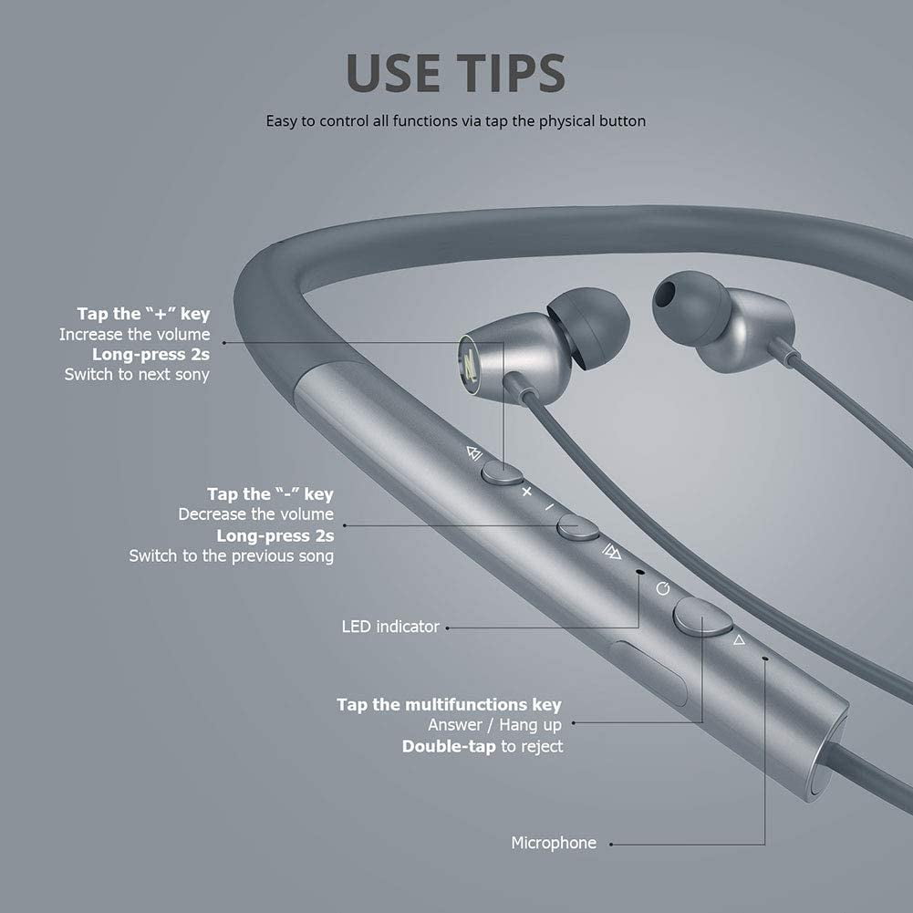 Wireless Bluetooth Headphones Neckbands 