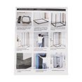 thumbnail image 4 of TFCFL Black/white/gray Movable Fitting Room With 4 Wheels Portable Dressing Room Frame With Curtain & Hook, 4 of 19