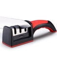 thumbnail image 5 of Afilador de cuchillos de cocina profesional de 2 etapas para chefs que ayuda a reparar, restaurar y pulir cuchillas con mango de seguridad de agarre suave, fácil de usar, 5 of 5