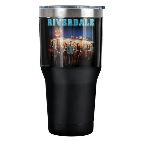 Riverdale Up At Pops Stainless Steel Tumbler 30 oz Coffee Travel Cup, Vacuum Insulated & Double Wall with Leakproof Sliding Lid