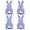 Purple, variant on XMMSWDLA 4 Pcs Easter Bunny Utensil Cutlery Holder Pouch Bags Rabbit Felt Silverware Utensil Sleeve for Knife Forks Spring Easter Table Decoration Wedding Birthday Party Gifts