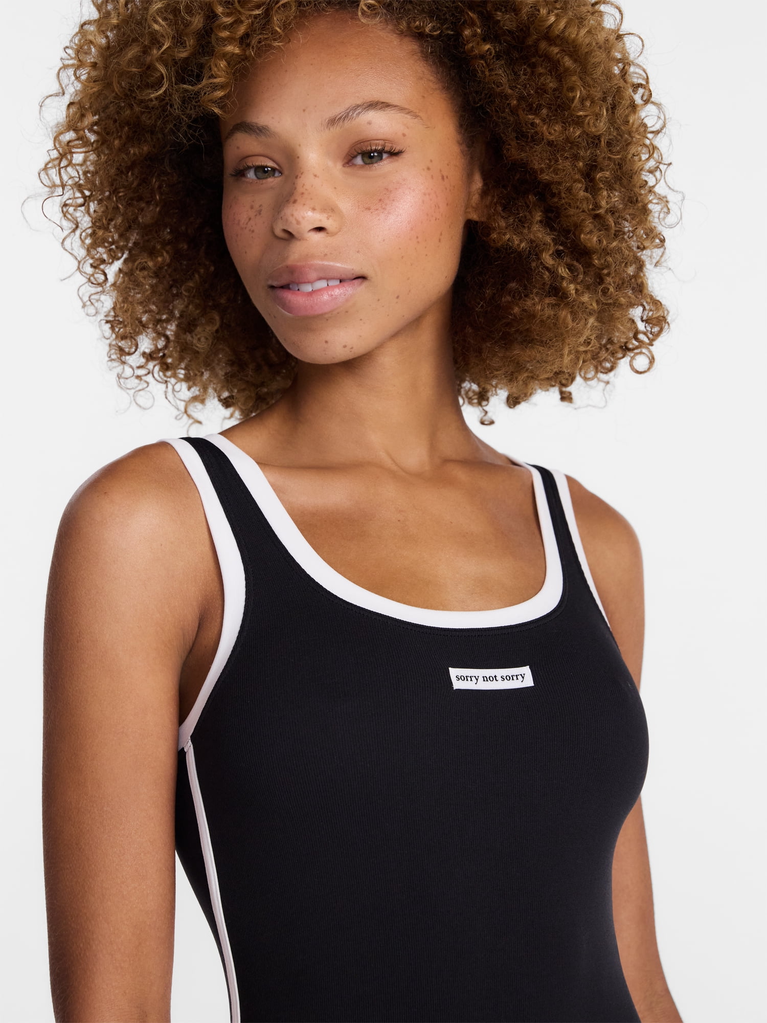 No Boundaries Seamless Trimmed Romper, Women's XS-XXXL