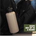 thumbnail image 4 of Ozark Trail 32 oz Stainless Steel Insulated Flip-Straw Water Bottle, Tan, 4 of 12