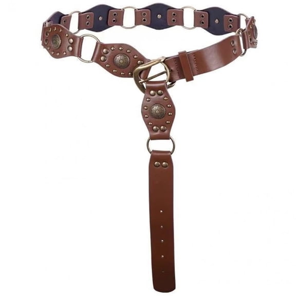 Women Western Belts Vintage Cow Rivet Leather Belt Y2k Punk Waist Belt Versatile Belt for Jeans Dress Pants