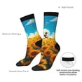 thumbnail image 2 of Yiaed Clear Sky Sunflower Print Great elasticity Crew Socks Sports socks for Men and Women, 2 of 5