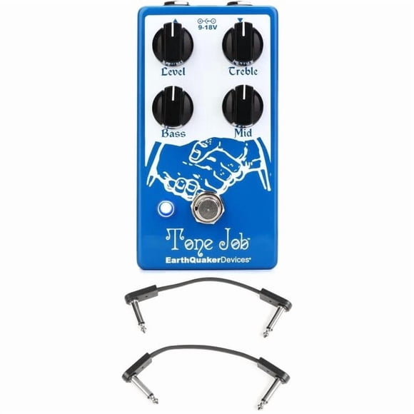 Pedal EQ GearNuts Tone Job V2 + Cables de Conexión