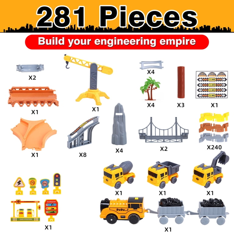 WeFone Construction Race Track Toy 281-Piece Set photo 7