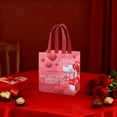 thumbnail image 4 of Meggemo Wedding Valentine's Day Non Woven Fabric Tote Bag Laminated Gift Bag Holiday Present Packaging Bag for Valentine's Day Wedding Gifting Celebration, 4 of 6