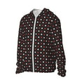 thumbnail image 2 of Gaeub Red and white polka dots Men's and Women's UPF 50+ Long-Sleeved Sun Protection Clothing, Fishing Shirt Long Sleeve Zip - Small, 2 of 9