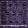 thumbnail image 1 of Ahgly Company Machine Washable Indoor Square Persian Blue Traditional Area Rugs, 7' Square, 1 of 4