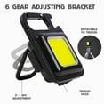 thumbnail image 3 of LED Pocket COB Work Lights 4 Modes Keychain Light with Hanging Hook Magnetic Base Inspection Repairing Light Bracket Bottle Opener and Magnet Base for Fishing Camping, 3 of 9