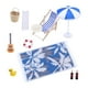 thumbnail image 1 of Decoración de casa de muñecas en miniatura de playa, accesorios al aire libre de casa de muñecas de jardín, silla para de regalo juguetes en, 1 of 10
