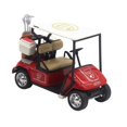 thumbnail image 4 of Decoración de carrito de golf de mesa, mini carrito de golf, juguete en miniatura, carrito de golf Rojo, 4 of 9