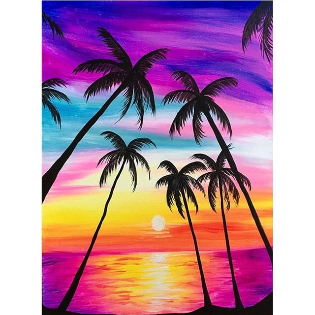 JIEME DIY 5D Diamond Painting Flower Full Round Mosaic Landscape Flower Diamond Embroidery Picture Rhinestone For Home Decor