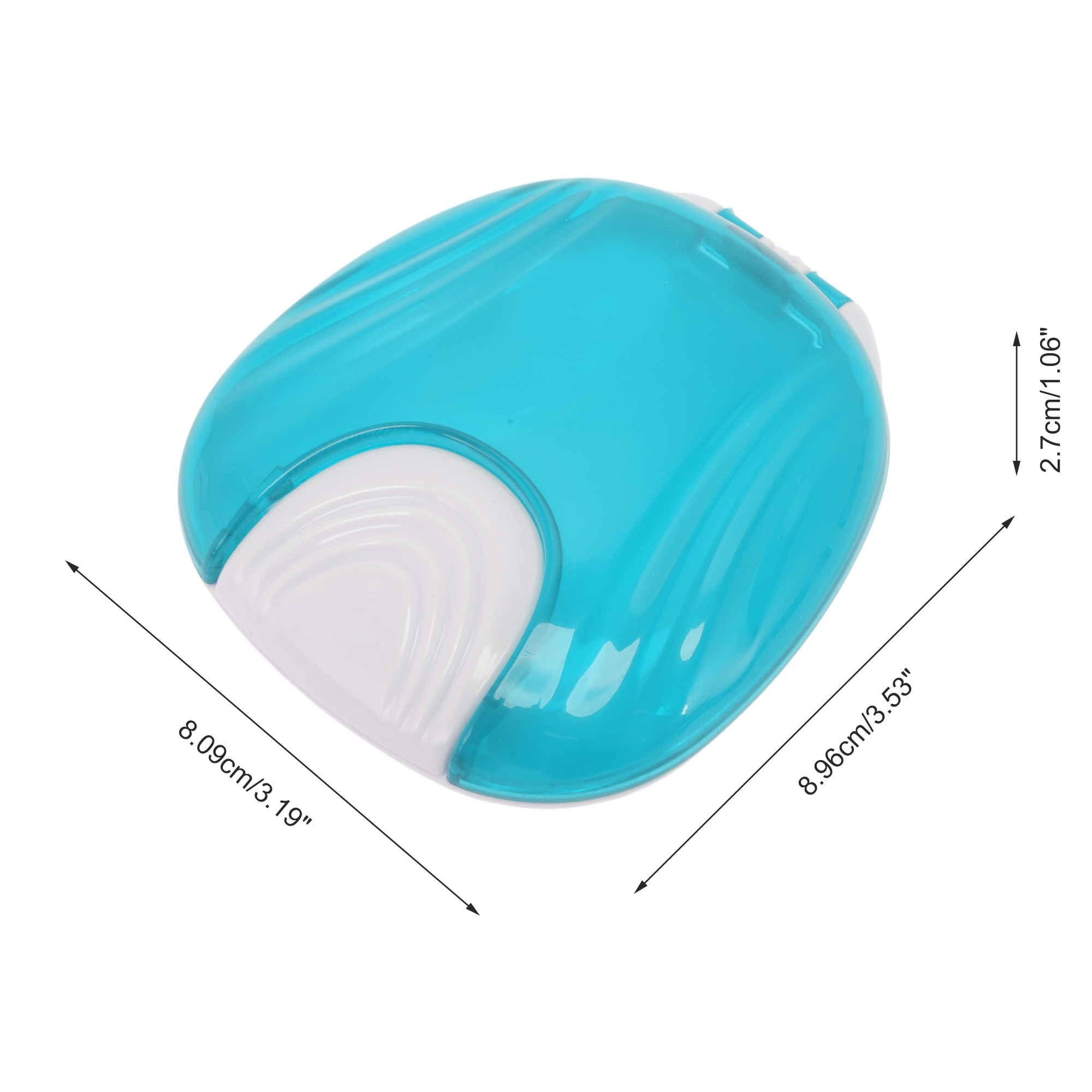Unique Bargains Shell-shaped Braces Box 1 Pc Sky Blue