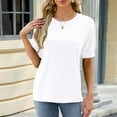 thumbnail image 5 of Scyoekwg Womens Short Sleeve Tops Short Sleeve Tops Women's Shirts Casual Womens Summer Fashion Loose Comfy Clothes Ladies Blouses Dressy Casual, 5 of 7
