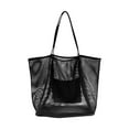 thumbnail image 1 of Fiudx Bolsa de Playa de Malla para Mujer, Bolso de Hombro, para Lavar a Mano, para Natación, con Bolsillo para Guardar Ropa., 1 of 2