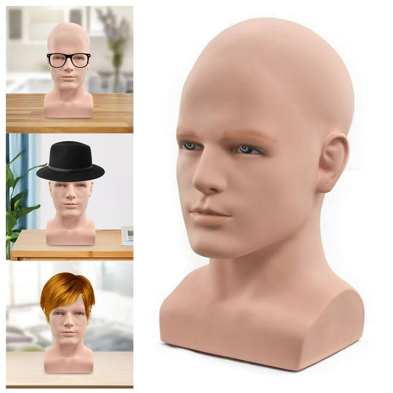 3pcs mannequin head head male foam heads for wigs sombreros para hombres  wig heads artist mannequin hat with hair for men manikin wig head model  stand