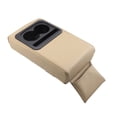 thumbnail image 2 of Multi functional dual cup holder car armrest pad, center console storage box pad-, 2 of 3