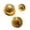 Gold, variant on Half Dome Glass Wall Decoration Set of 3, Disco Accent with Adhesive for Event Rooms, Party Backdrops, and Display
