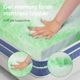 BedsPick Memory Foam Mattress Topper Full, 2 Inch Gel Infused Bed