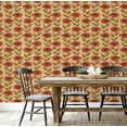 thumbnail image 5 of S4Sassy Floral Wallpaper - Asian Style Wall Covering, 25" x 120" Self-Adhesive Textured Vinyl Wall Paper, Decorative Walls Wrap, Easy DIY Walls Covering For Bedroom, Living Room - Yellow, 5 of 9