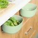 thumbnail image 4 of Pisexur Batería de cocina Contenedores de plástico blancos para organizar la despensa con cuatro asas para la cocina del hogar, 4 of 6