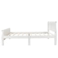 thumbnail image 4 of Hommoo Wood Platform Bed Twin Bed Frame with Headboard/Footboard/Wood Slat Support, White, 4 of 8