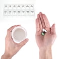 thumbnail image 4 of Unique Bargains Durable 14 Grids Double Row Pill Box for Travel 1 Pc Clear Large, 4 of 6