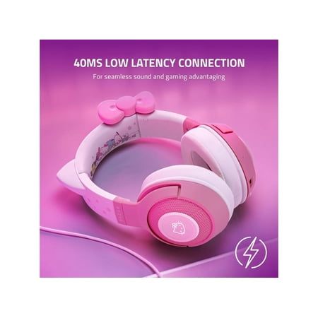 Razer - Kraken Hello Kitty Edition Wireless Gaming Headset - Pink