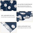 thumbnail image 5 of FORMRS Womens Scarf Winter Soft Long Big Warm Shawls Wrap Tassel Scarves, Navy Blue Baseball Pattern, 5 of 9