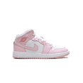 thumbnail image 6 of Jordan GRADE SCHOOL Jordan 1 Mid GS "Pink Foam Fire Red" DQ8423 608 from Stadium Goods, 6 of 8