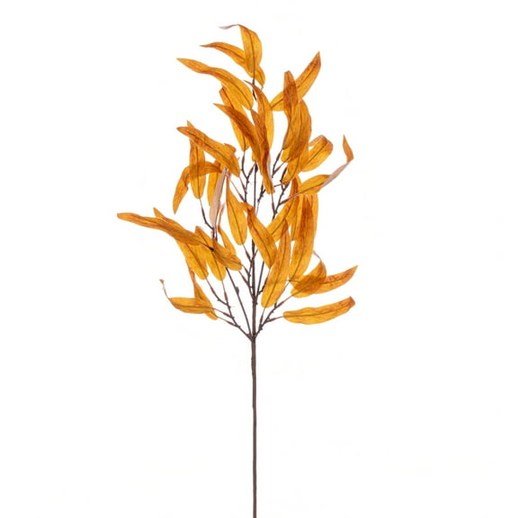 Vickerman 32" Orange Artificial Leaf Spray, 2 per bag.