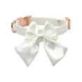 thumbnail image 1 of Collar ajustable con pajarita de marinero de colores sólidos para perros pequeños, medianos y grandes con hebilla de Metal dorado, 1 of 5