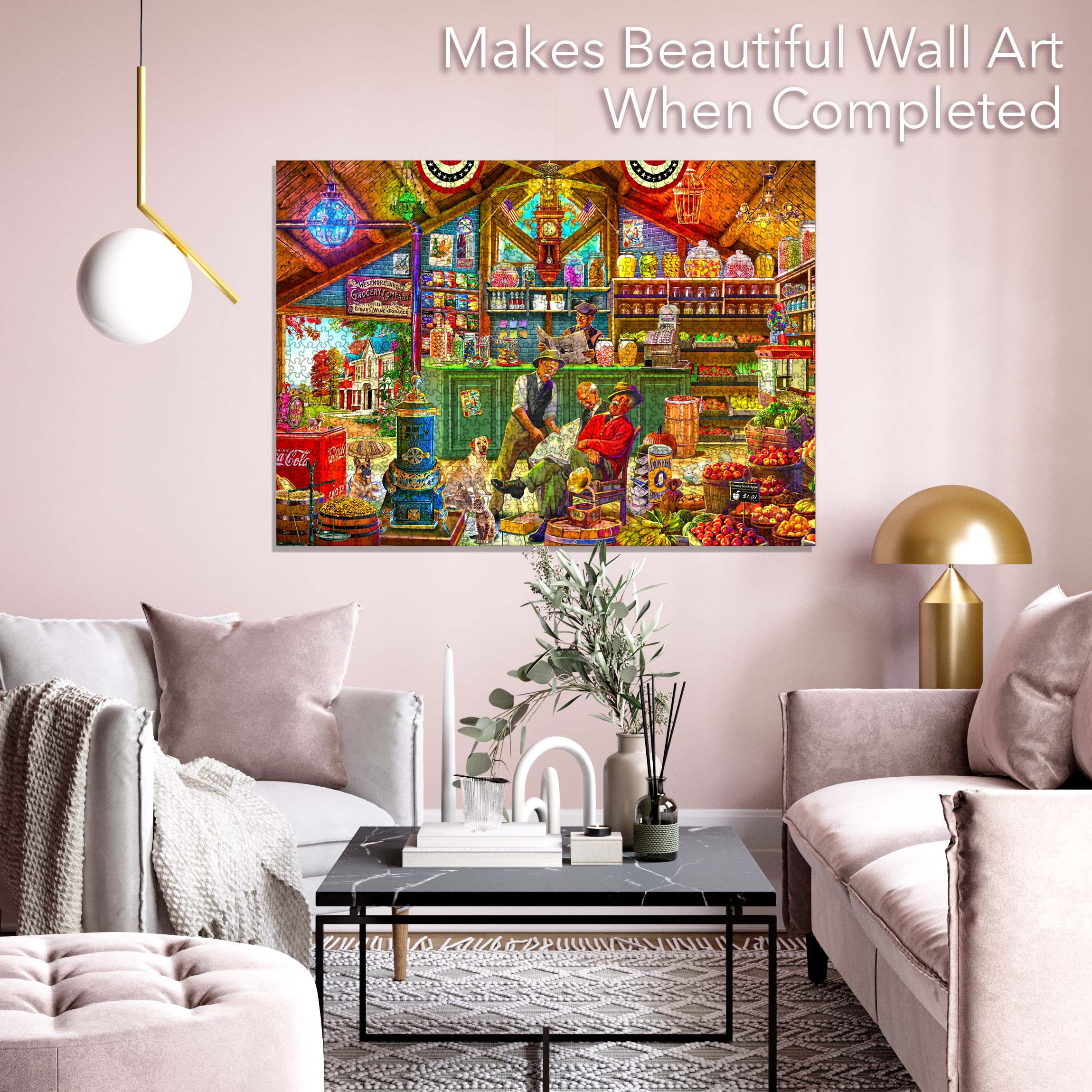 Brain Tree - Fruit and Candy - Pearl Series - 1000 Piece Puzzles for for Adults and Kids 12+ Unique Puzzles for Adults and Kids 1000 Pieces and Droplet Technology for Anti Glare & Soft Touch