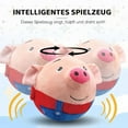 thumbnail image 4 of HISKI Juguete de peluche para mascotas en movimiento activo, 2024 nuevos juguetes interactivos para perros, pelota para perros que habla y se mueve, juguete de peluche de cerdo de dibujos animados, 4 of 7
