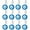 Blue, variant on AUQ 12PCS Acrylic Diamond Shower Curtain Hooks Rhinestones Curtain Hooks Bling Bathroom Decor