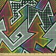 thumbnail image 2 of Ambesonne Retro Fabric by the Yard Upholstery, Colorful Pop Art Inspired, 10 Yards, Multicolor, 2 of 5