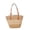 Coffee, variant on ibiyuan Tote Bags For School Handmade Woven Straw Summer Shoulder Tote Bag for Women, Portable Travel Beach Vacation Handbag Birthday Gifts