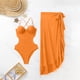 thumbnail image 4 of Trajes de baño de una pieza para mujer, conjuntos de bikini sin espalda ajustables sin hebilla de color sólido a la moda para mujer, traje de baño para mujer, 4 of 7