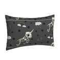 thumbnail image 2 of Bixox Skeleton Unicorn Printed Pillow Protector,Super Soft Ideal for Home,Guests,Rentals - 14"x20", 2 of 8