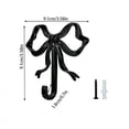 thumbnail image 2 of 2PCS Bow Knot Hooks, 3.6in Alloy Hanging Bowknot for Kitchen, Bathroom, Laundry, Multi Purpose Decorative Wall Hooks for Coats, Keys, Hats, Towels, 2 of 9